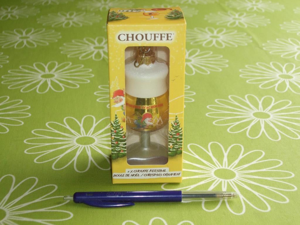 Nieuw in doos: Chouffe Kerstornament - Glas, Ophalen of Verzenden, Nieuw, Overige typen, Overige merken