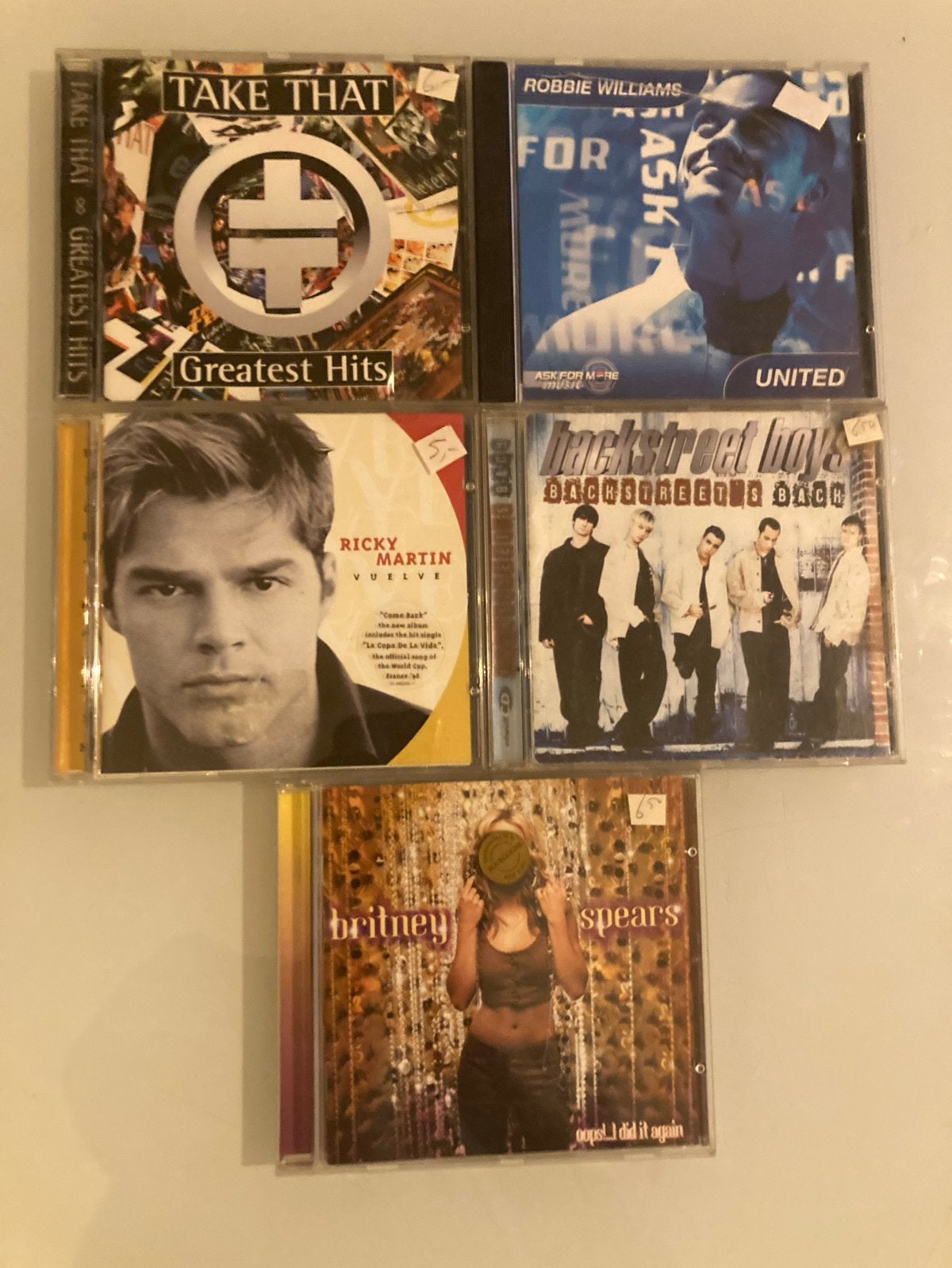 Pop CD's: Take That, Robbie Williams, Backstreet Boys, Ricky, Cd's en Dvd's, Gebruikt, Pop, Ophalen of Verzenden, Inclusief doosje