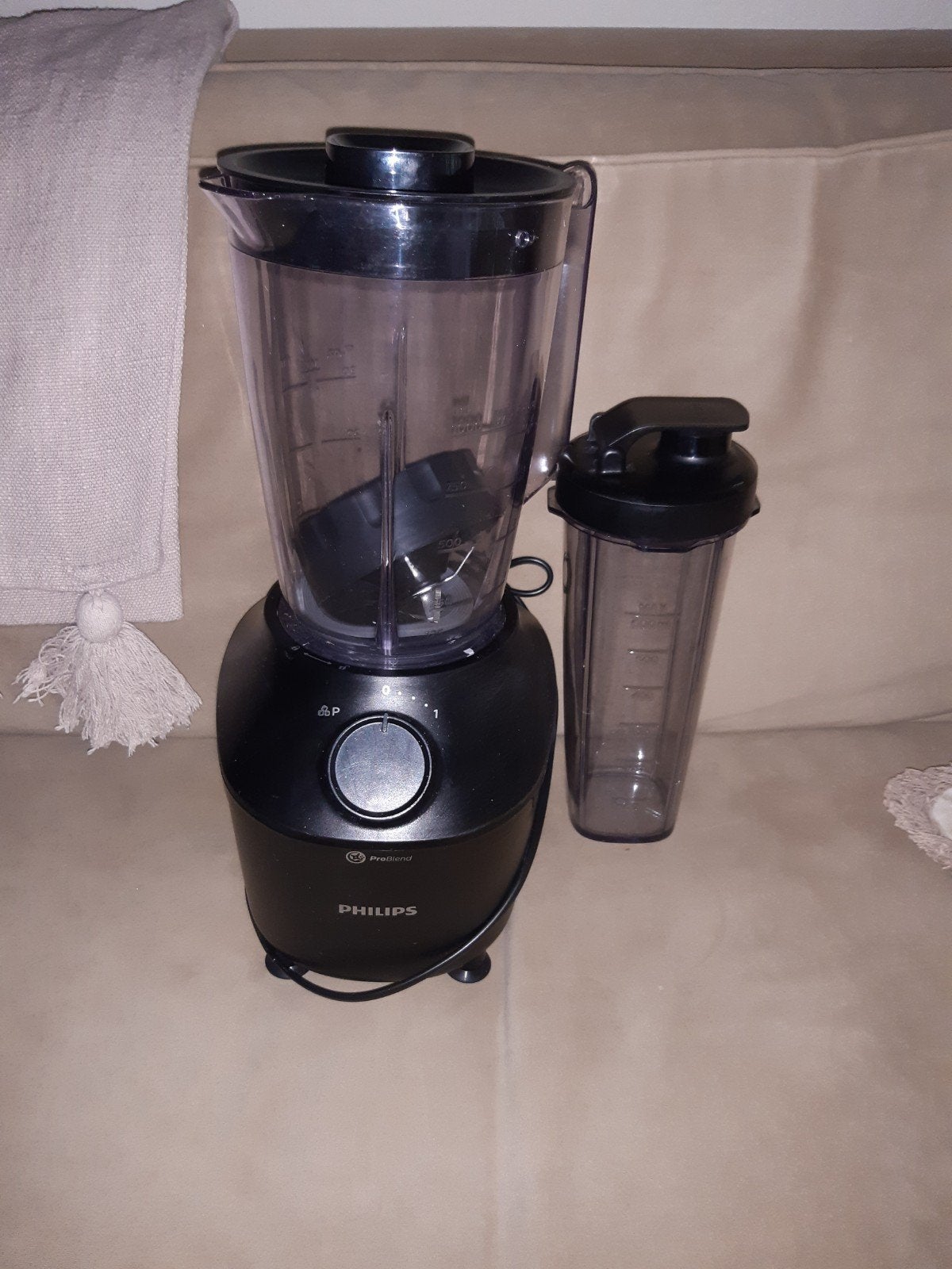 Philips 3000 series HR2041/41 - Blender - Zwart, Witgoed en Apparatuur, Blenders, Ophalen, Zo goed als nieuw, Blender to go