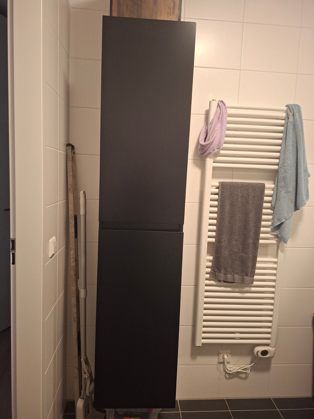 Hoge badkamerkast Atlantic 180x40x35 cm, (Half)hoge kast, Minder dan 50 cm, Ophalen of Verzenden, Zo goed als nieuw