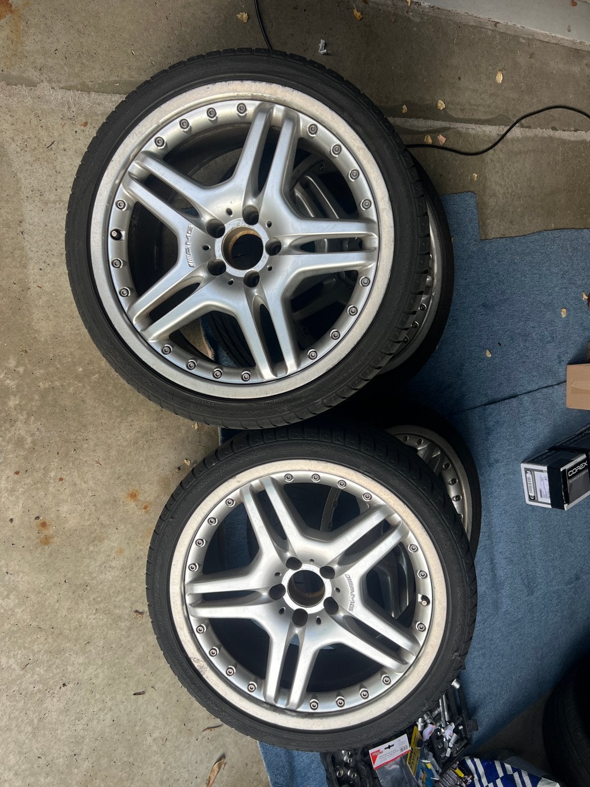 AMG Styling IV 19 inch Velgen breedset SL R230 W211 E55 CLS, Auto-onderdelen, Banden en Velgen, Gebruikt, 275 mm, Banden en Velgen