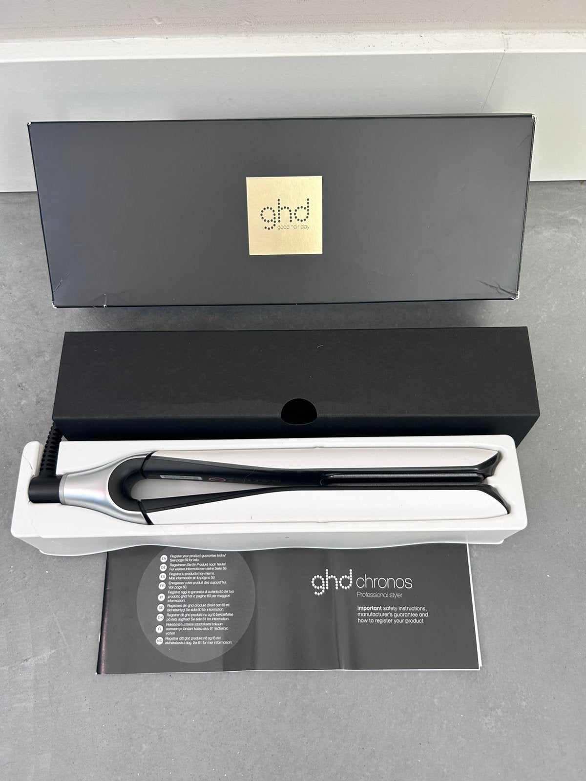 GHD chronos stijltang wit - nieuw, Ophalen of Verzenden, Nieuw