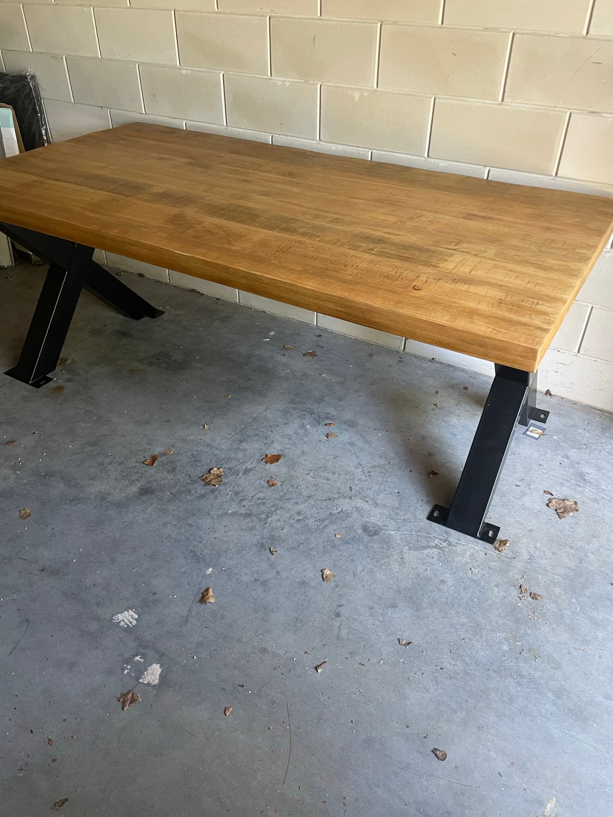 Label 51 Tafel 2 meter lang - Nieuwstaat, Ophalen, Vijf personen of meer, Rechthoekig, Overige houtsoorten