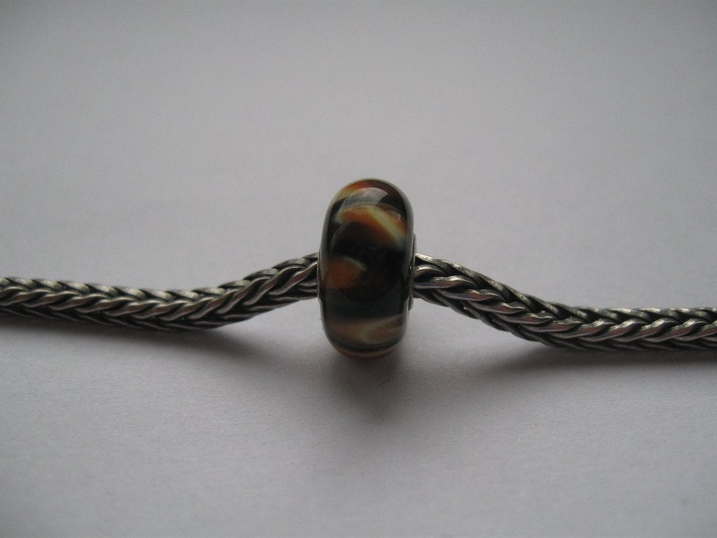 TROLLBEADS trollbead zilver retired TRANSLUCENT FLOWER, Ophalen of Verzenden, Zo goed als nieuw, Trollbeads, 1 bedel