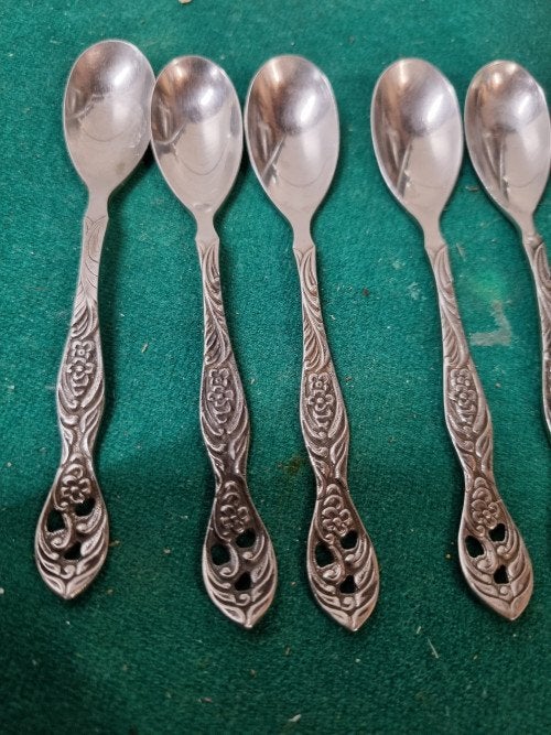 koffielepels antiek gero zlmeta 8x, Ophalen of Verzenden, 'T Olde Gre-j, Info@toldegrej.nl, Endepoelstraat 20f Didam