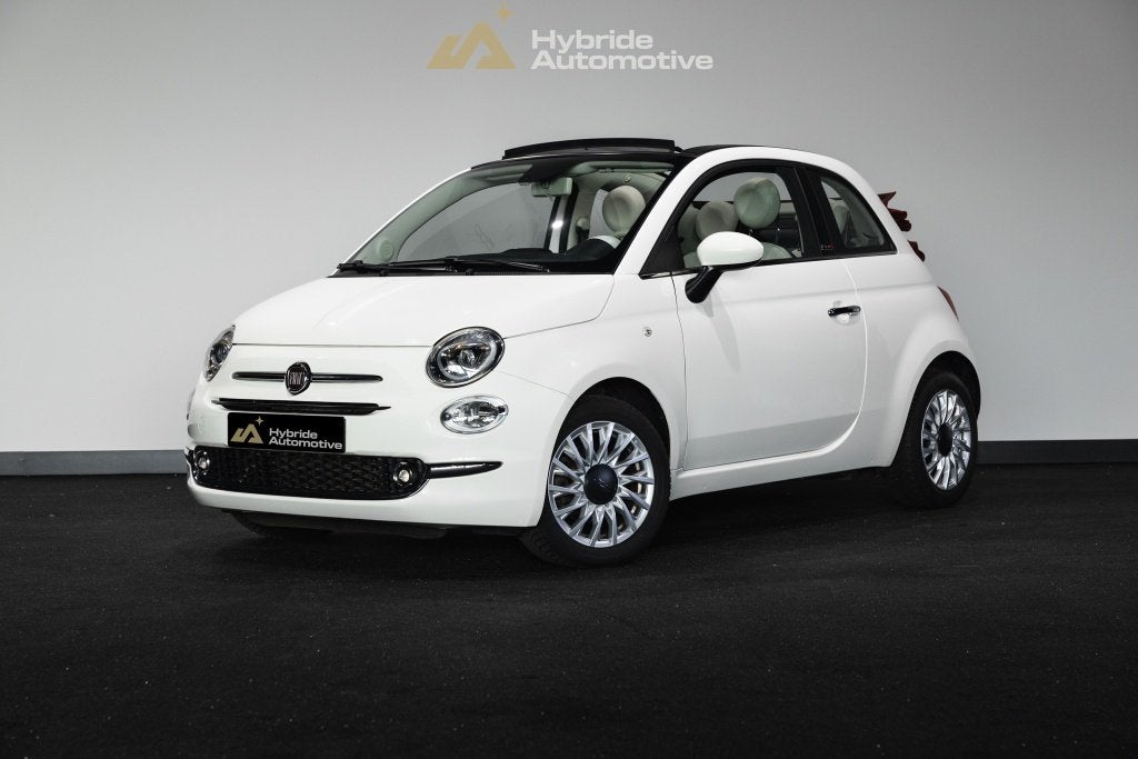 Fiat 500 0.9 TwinAir T Lounge | CarPlay | Climate Control |, Auto's, 12 maanden, Stof, Wit, Bedrijf