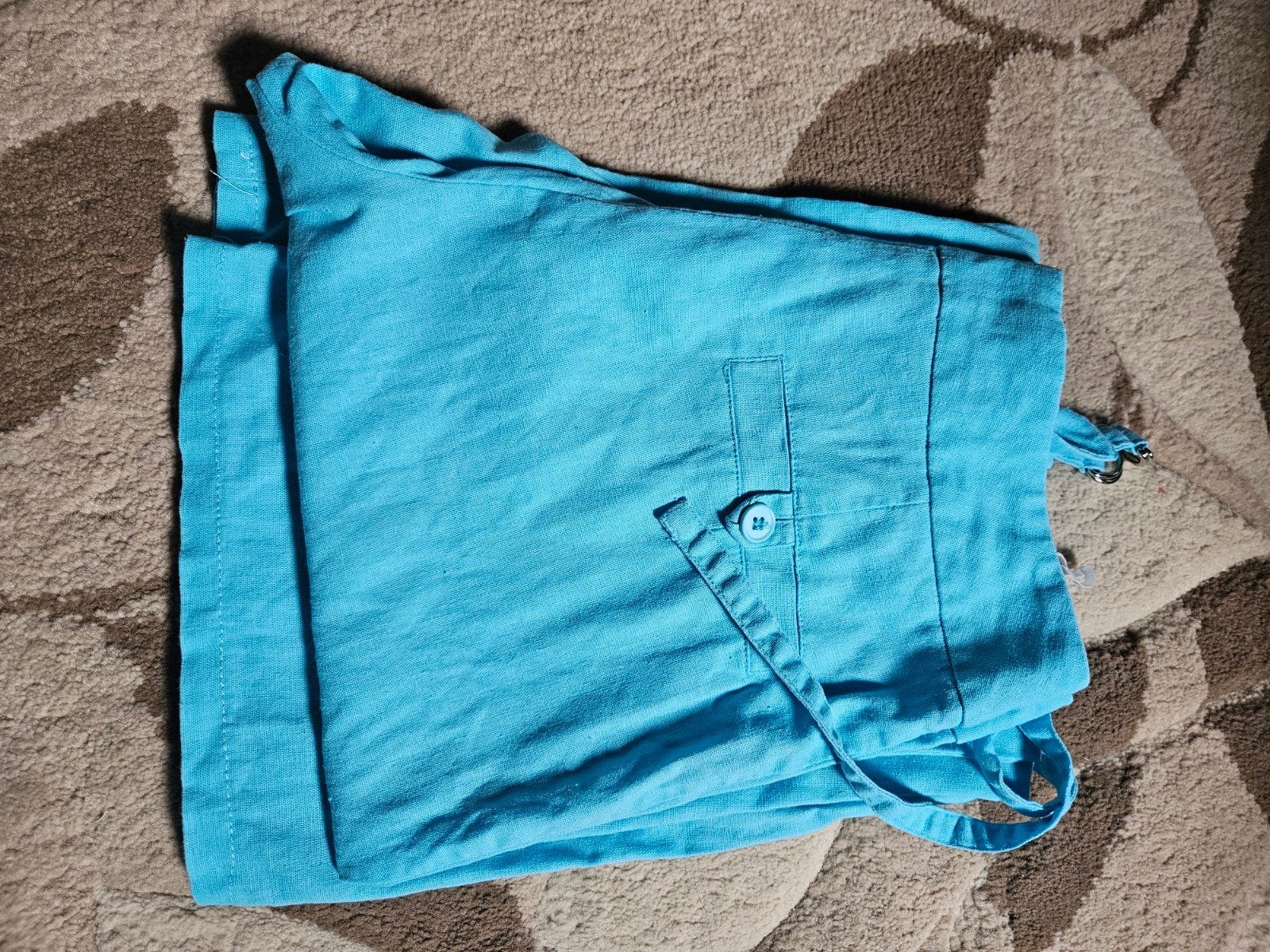 Surrender Women linnen broek maat 38/40 (M) turquoise, Kleding | Dames, Maat 38/40 (M), Surrender Women, Blauw, Ophalen of Verzenden