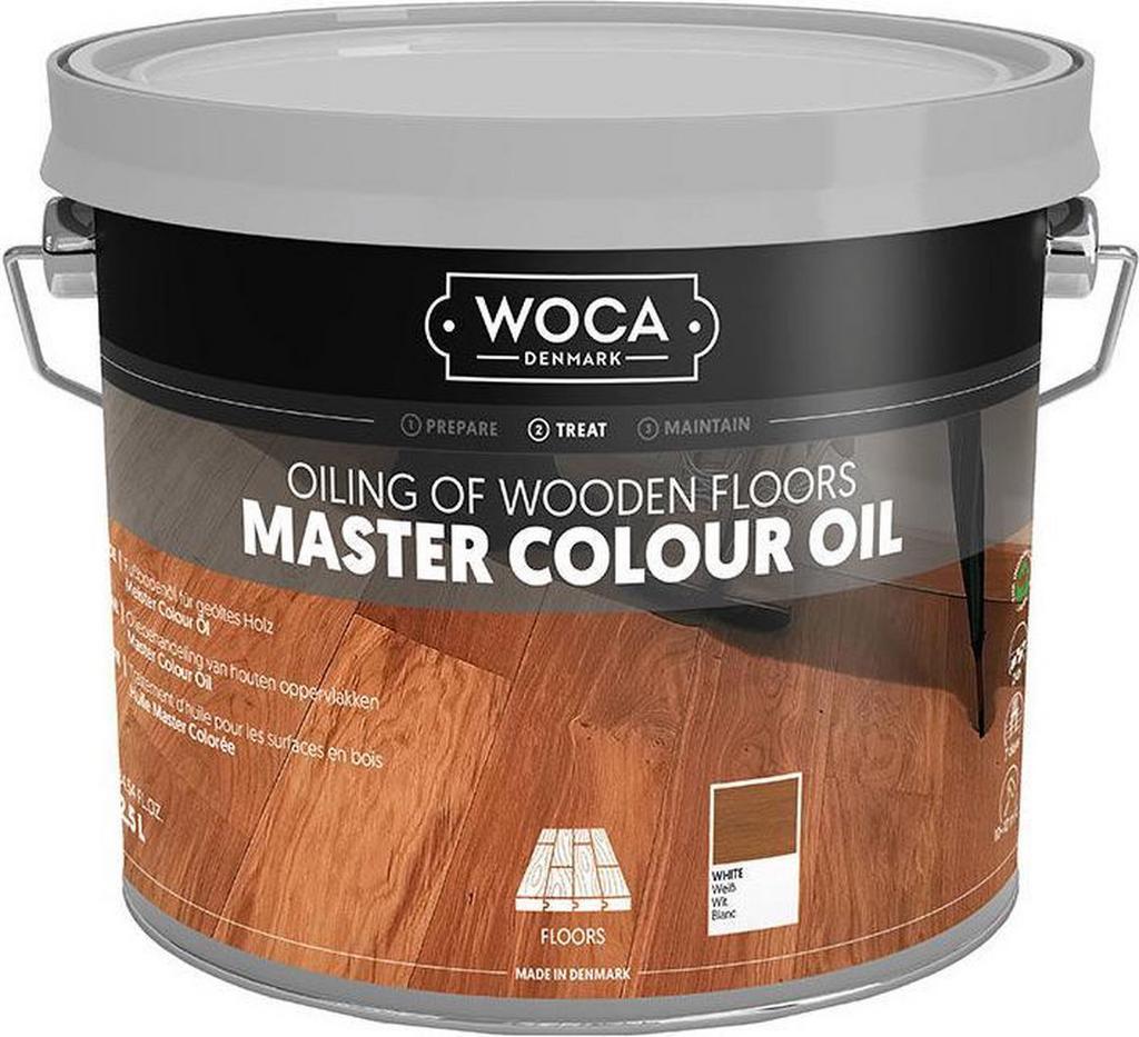 WOCA Master Colour Oil 2.5L – Houtolie voor houten vloeren, Doe-het-zelf en Verbouw, Ophalen of Verzenden, Nieuw