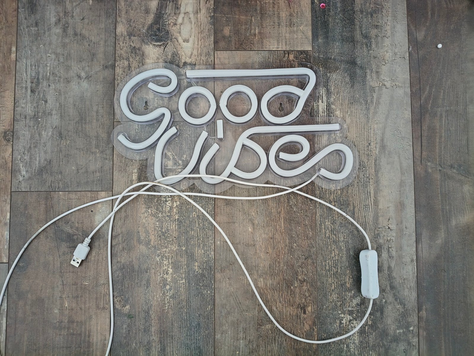Neon Sign 'Good Vibes' - Roze LED Verlichting, Ophalen of Verzenden, Nieuw
