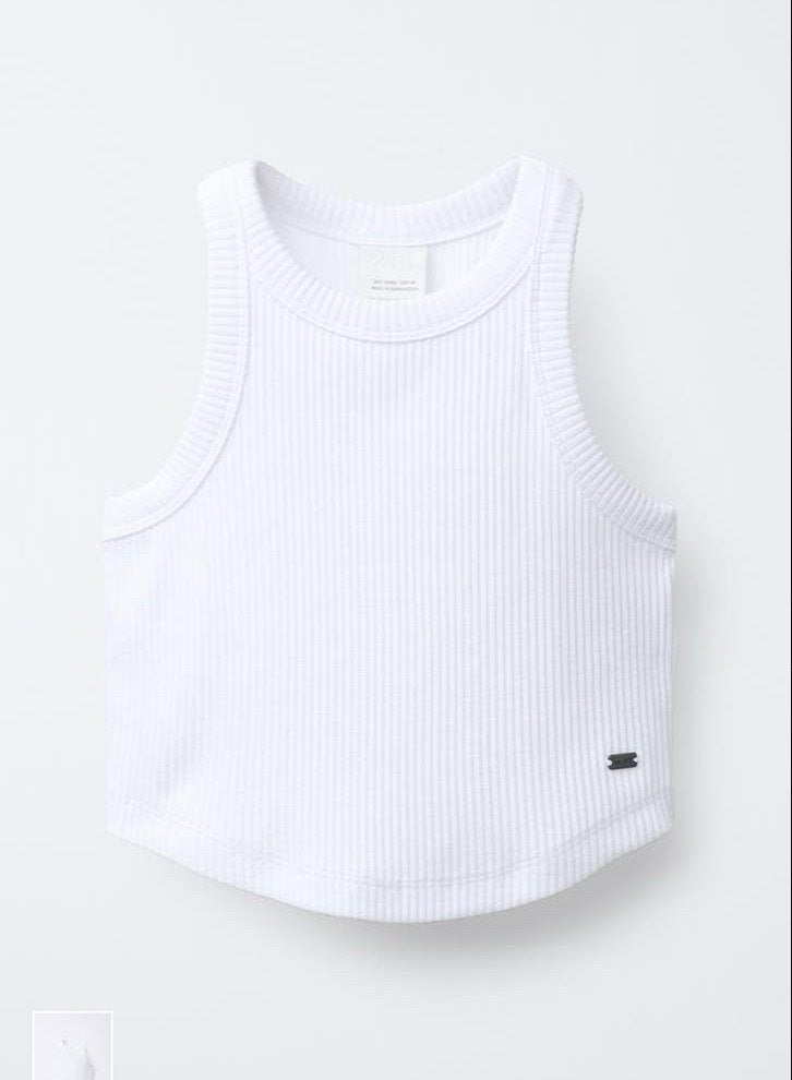 Top rib wit merk Zara maat 156 (=152) (3 stuks set), Ophalen of Verzenden, Zo goed als nieuw, Meisje, Shirt of Longsleeve
