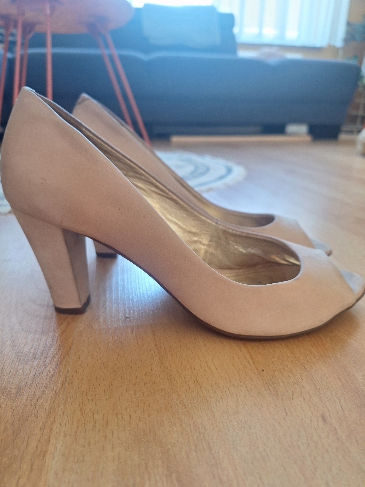 Nude Peep-toe Pumps Maat 39, Codiex, Pumps, Beige, Ophalen of Verzenden