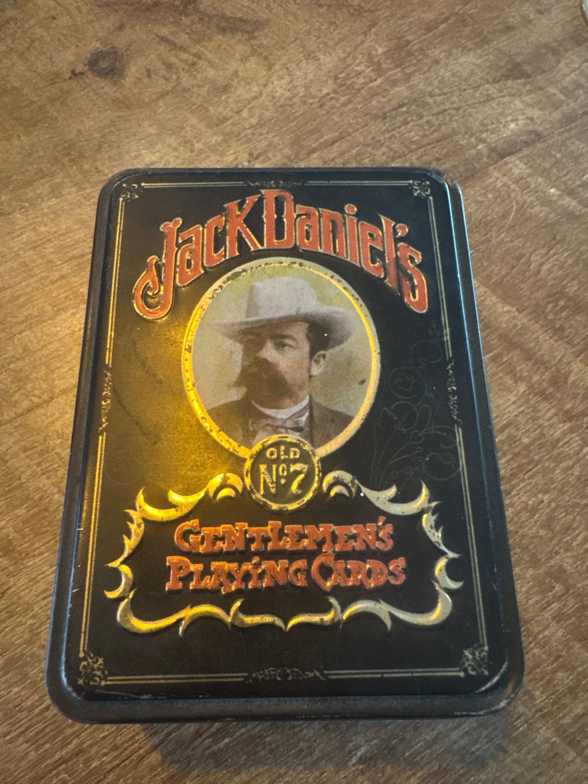 Jack Daniel's Gentlemen's Playing Cards in blikken doos, Ophalen of Verzenden, Gebruikt, Speelkaart(en)