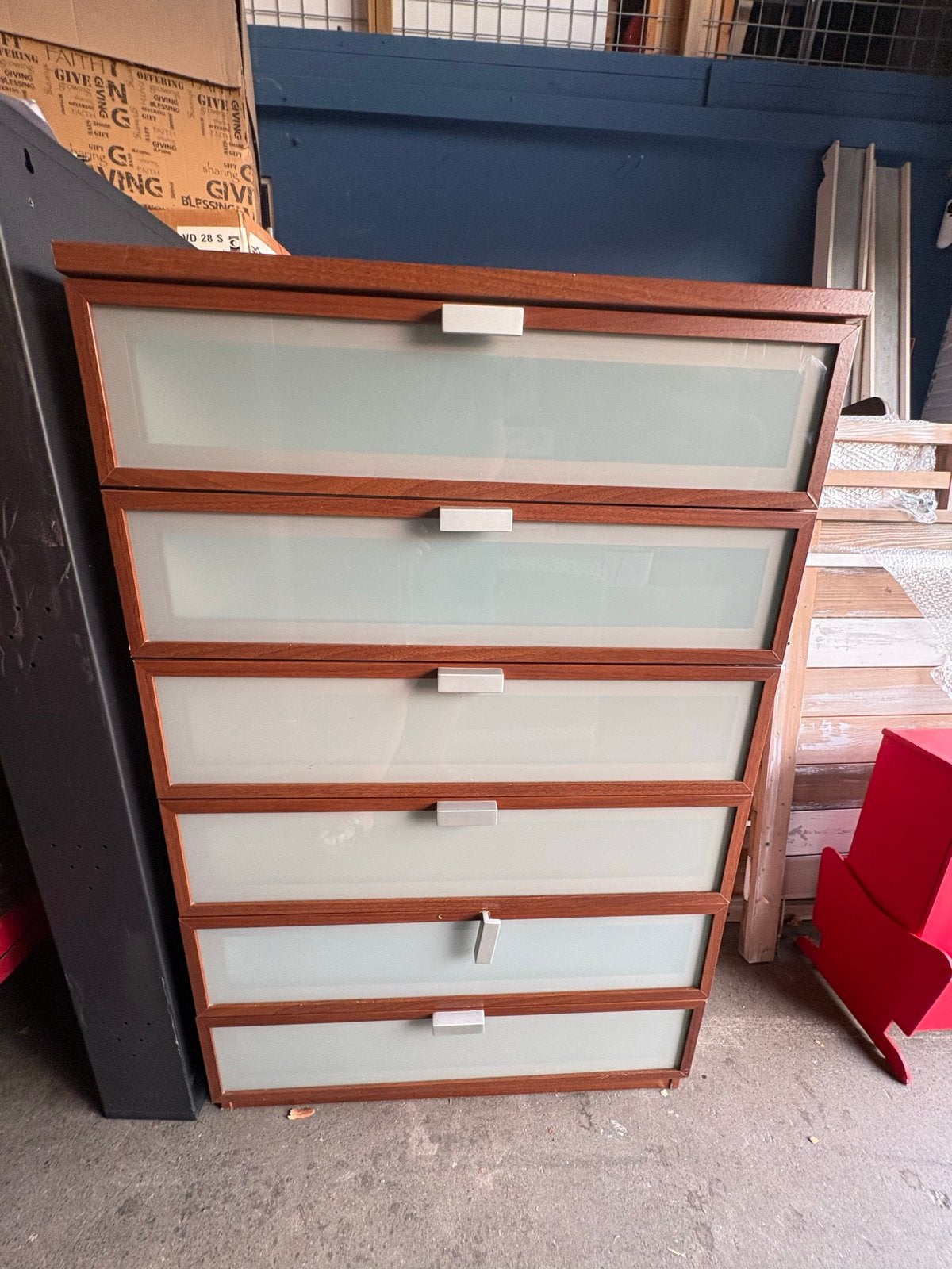 Ladekast met 5 laden - 124x80x49 cm, Huis en Inrichting, Kasten | Ladekasten, Ophalen, Gebruikt, 5 laden of meer, 100 tot 150 cm