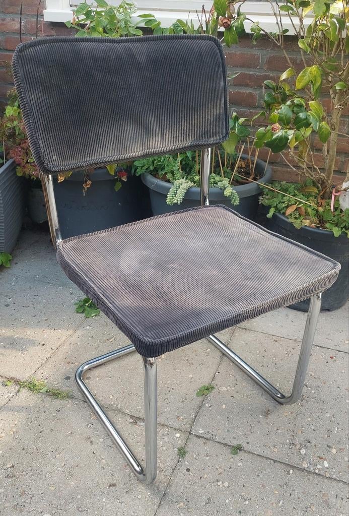 1 buisframe stoel Voor:, Ophalen, Gebruikt, Zwart, Vintage, Industrieel