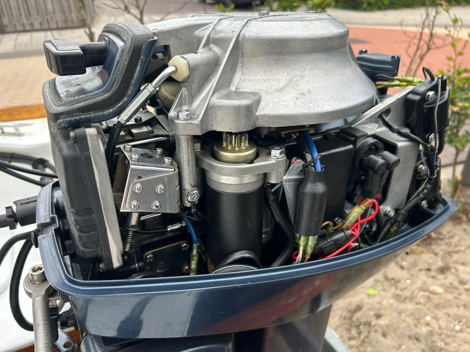 Yamaha 25pk2t autolube elektrische start, boot, trailer, Ophalen, Gebruikt, Motor en Techniek