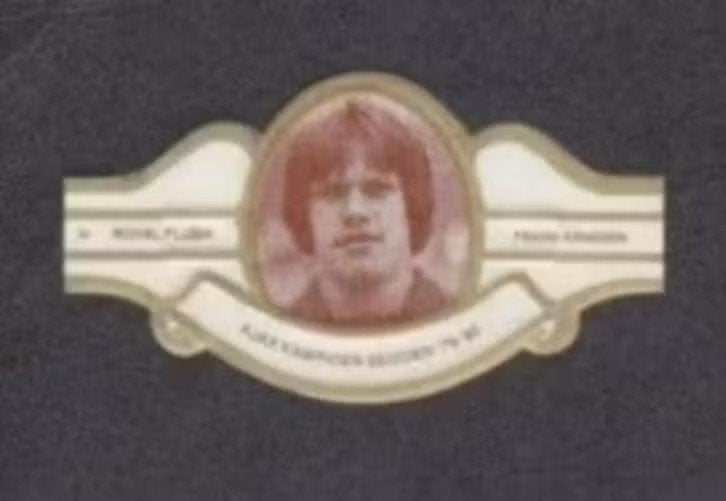 Sigarenbandje Voetbal Frank Arnesen Ajax Kampioen 79-80., Ophalen of Verzenden, Zo goed als nieuw