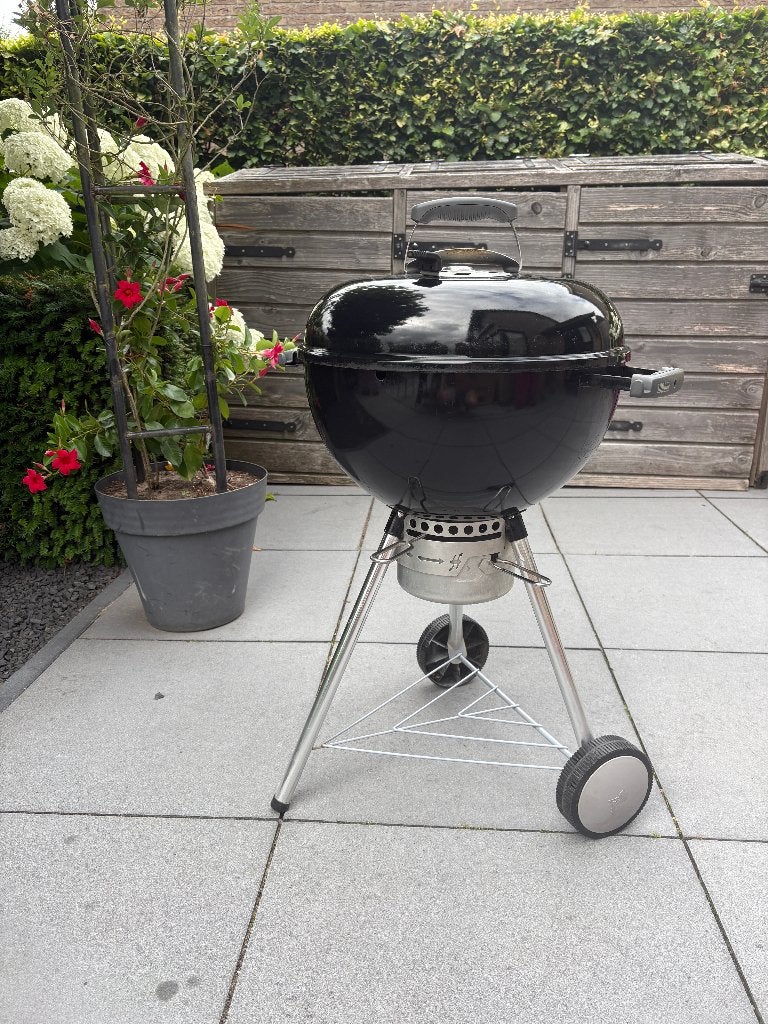 Weber BBQ 47 cm met as opvang, Ophalen, Gebruikt, Weber, Met accessoires