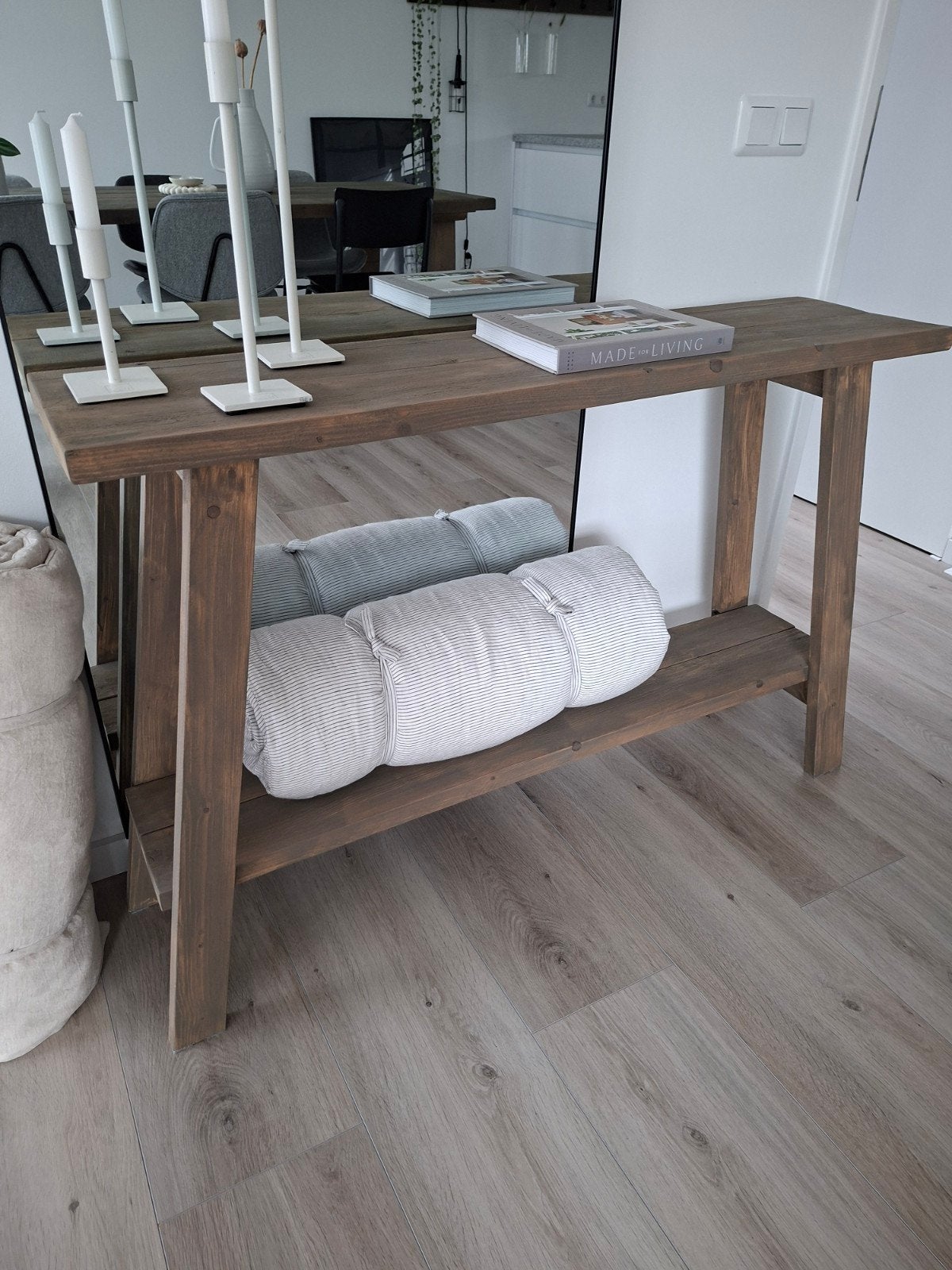 Mooie side table., Ophalen, 100 tot 150 cm, Zo goed als nieuw, Landelijk.