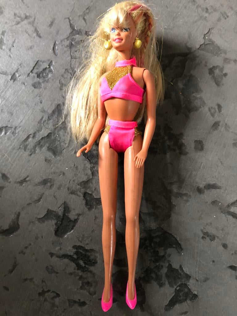 Vintage  Splas & Color barbie mattel 90 er jaren., Ophalen of Verzenden, Gebruikt, Fashion Doll