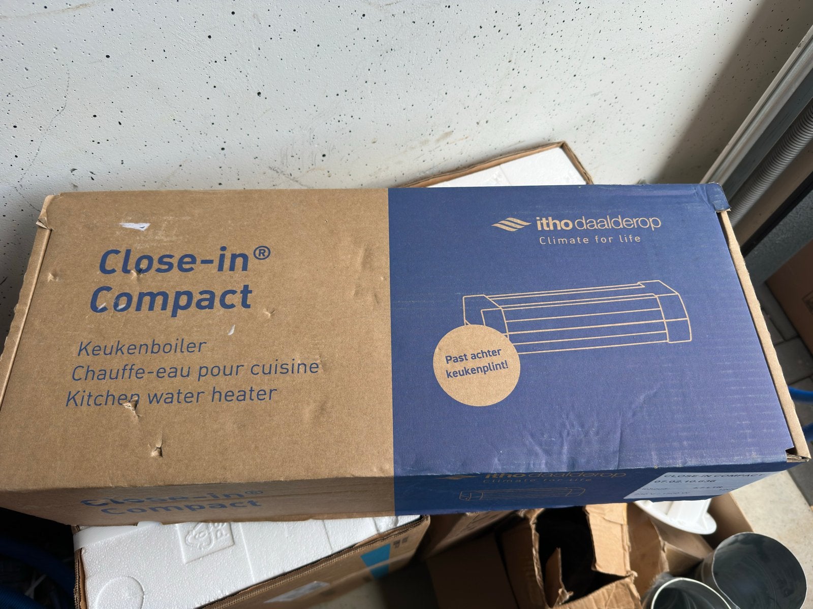 Itho Daalderop Close-in Compact Plintboiler 5L 1500W, Nieuw, Minder dan 3 jaar oud, Minder dan 20 liter, Boiler