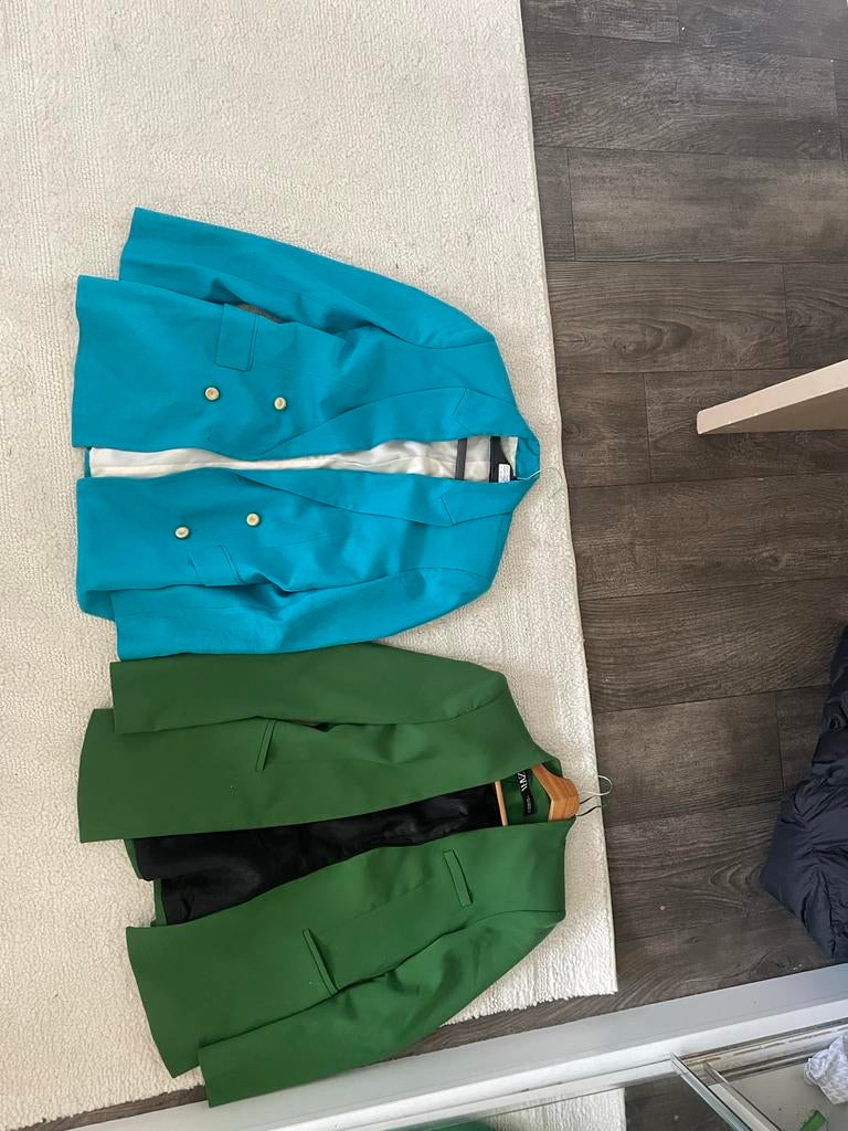 Zara Blazers Groen en Blauw Maat M-S, Ophalen of Verzenden, Zo goed als nieuw