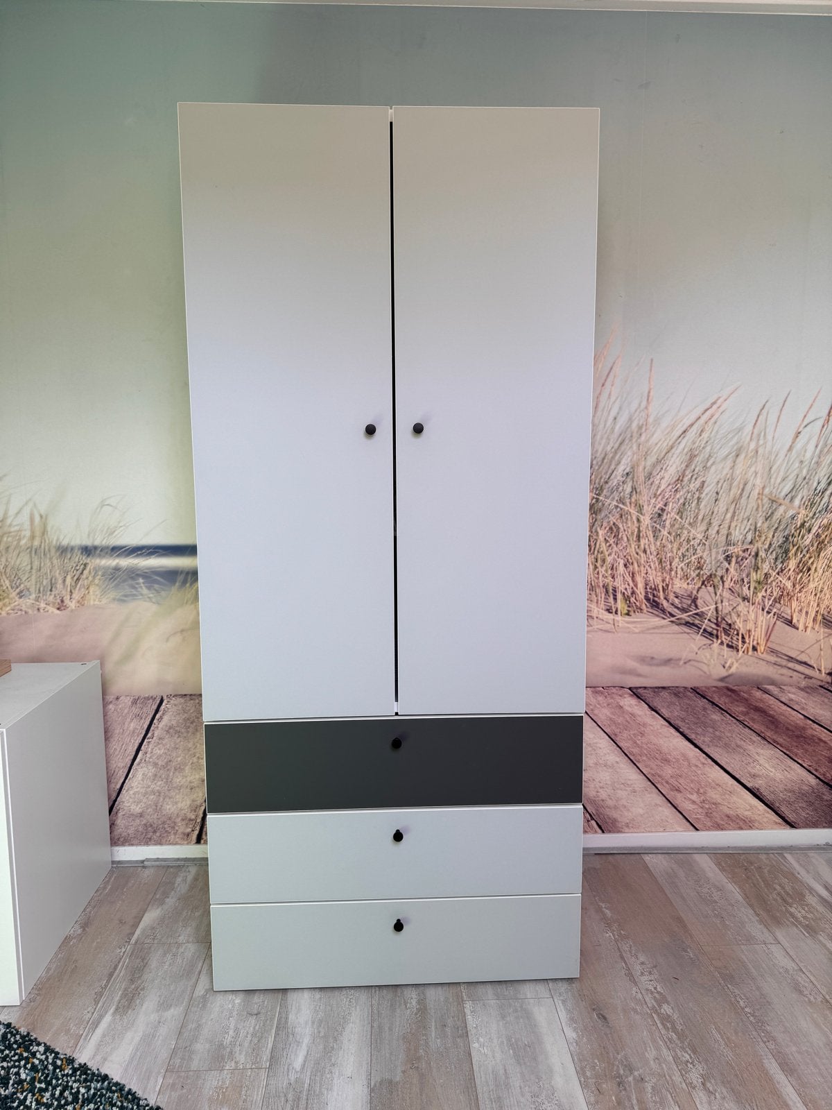 IKEA Platsa kledingkast met 3 lades en roede, Ophalen, 50 tot 100 cm, Zo goed als nieuw, Met lade(s)