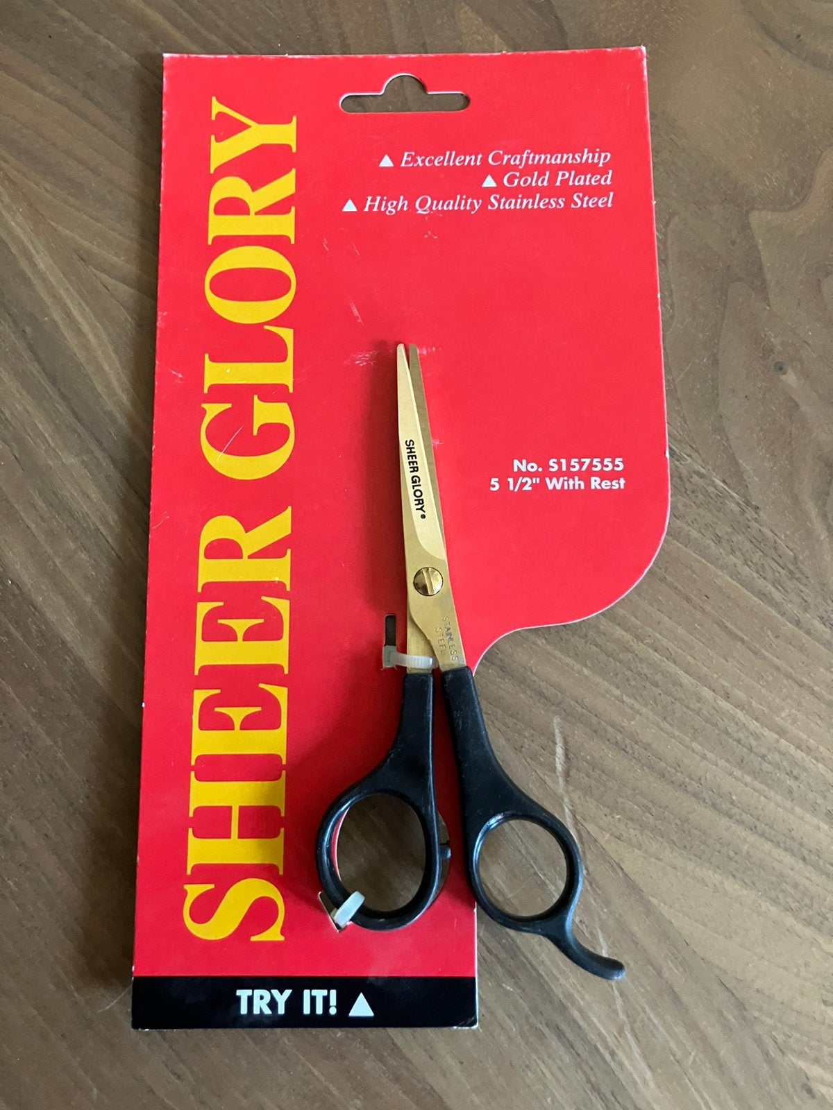 Sheer Glory gold plated proffesionele kappers schaar NIEUW, Ophalen of Verzenden, Nieuw, Overige typen