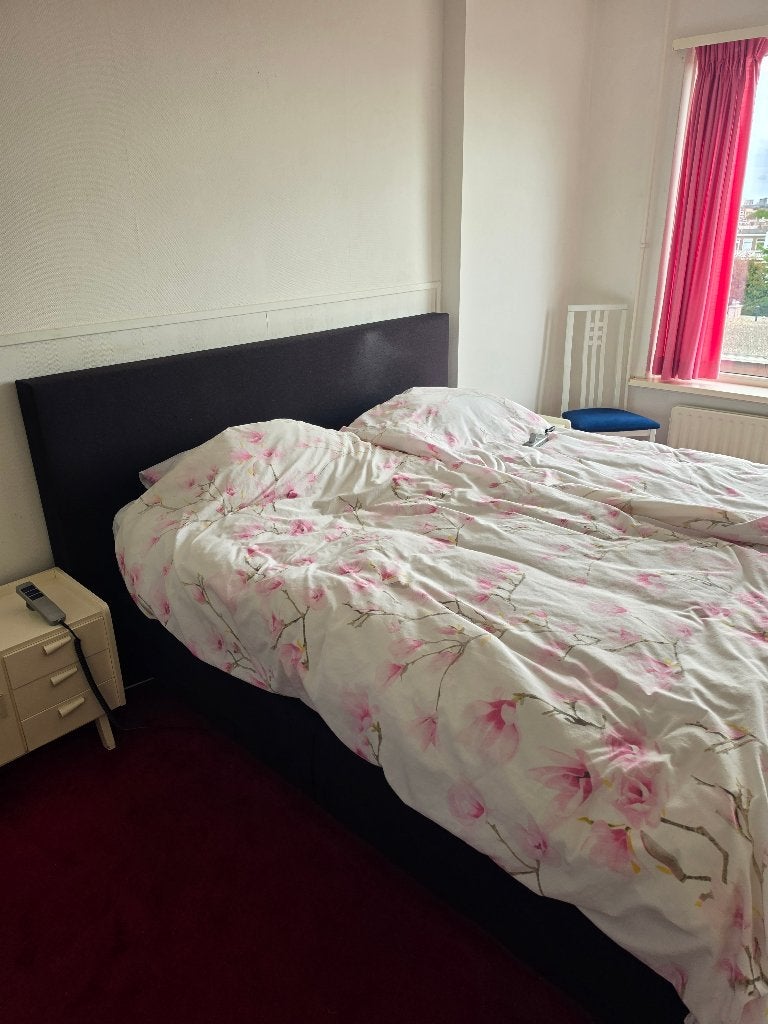 bed, Huis en Inrichting, Slaapkamer | Bedden, Ophalen, Zwart, Tweepersoons, 180 cm