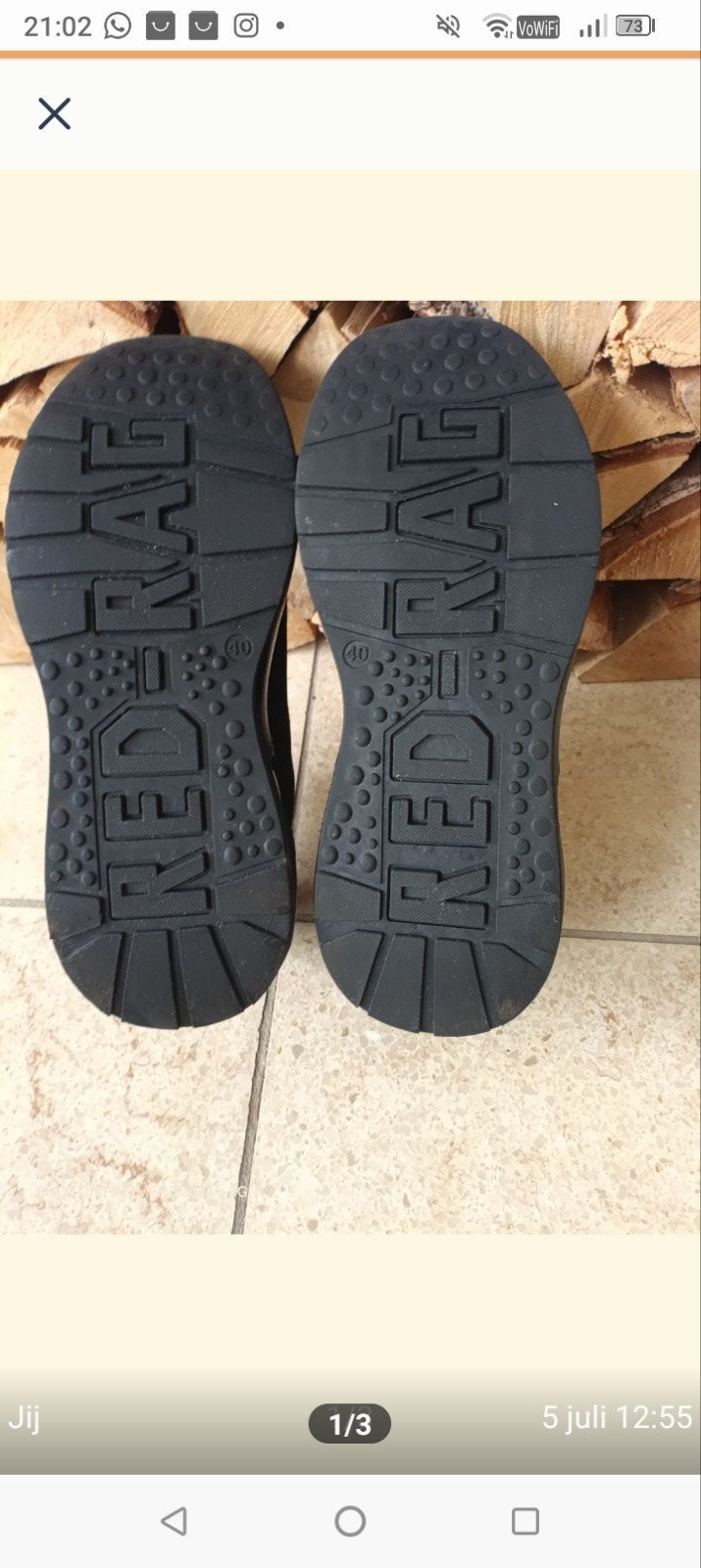 Red Rag schoenen met snelsluiting - Zo goed als nieuw, Ophalen of Verzenden, Zo goed als nieuw