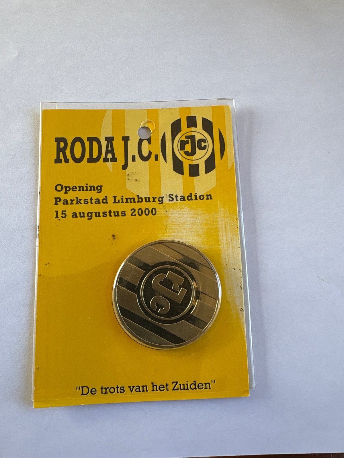 Roda JC Herdenkingsmunt Opening Parkstad Limburg Stadion, Postzegels en Munten, Ophalen of Verzenden, Overige materialen, Nederland