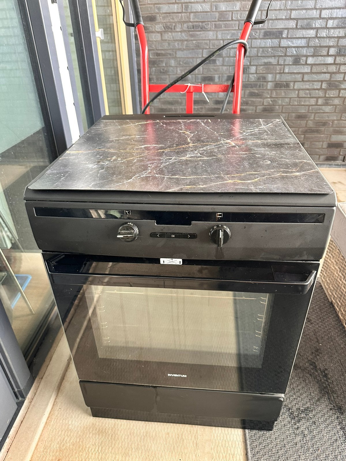 Inventum VFI6042ZWA Inductie Fornuis met Oven, Ophalen, Gebruikt, Oven, Hete lucht