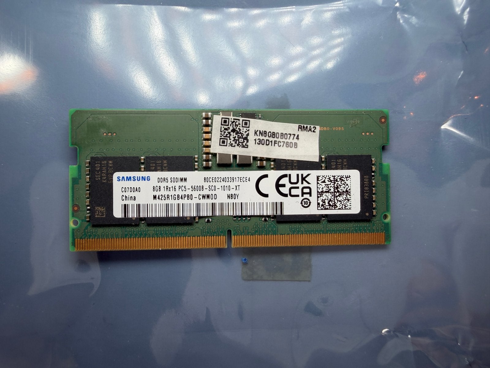 ✅ Samsung 8GB DDR5 5600MHz SODIMM, Computers en Software, Ophalen, Zo goed als nieuw, DDR5, Laptop