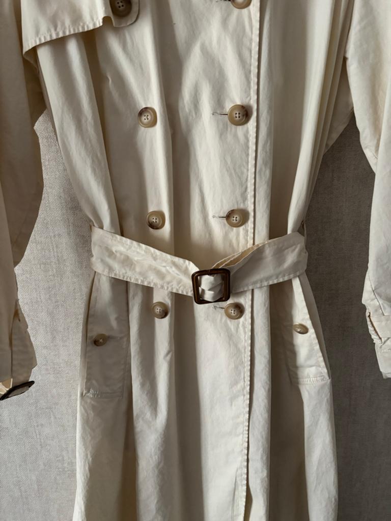 Vintage Ralph Lauren Dames Regenjas - Beige, Maat L, Ophalen of Verzenden, Zo goed als nieuw, Maat 42/44 (L), Beige