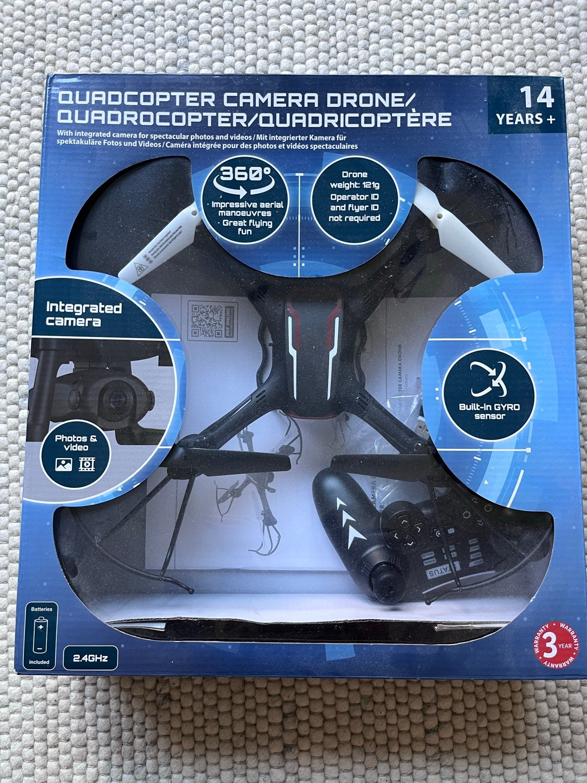 Quadcopter Camera Drone met 360 graden flip en ingebouwde ca, Ophalen, Nieuw, Minder dan 100 meter, Minder dan 250 gram