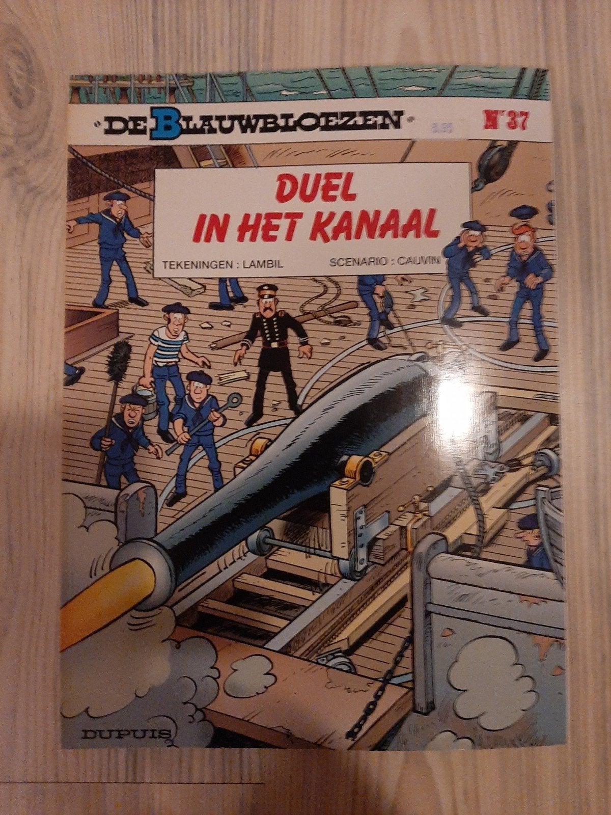 De Blauwbloezen - Duel in het Kanaal (nr. 37), Boeken, Eén stripboek, Ophalen of Verzenden, Gelezen, Lambil & Cauvin