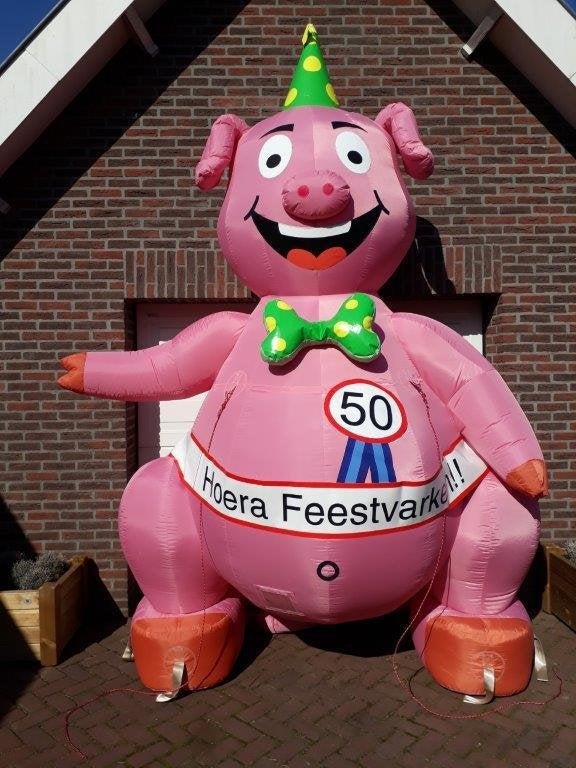 Abraham feestvarken te huur, Ophalen, Zo goed als nieuw, Abraham of Sarah