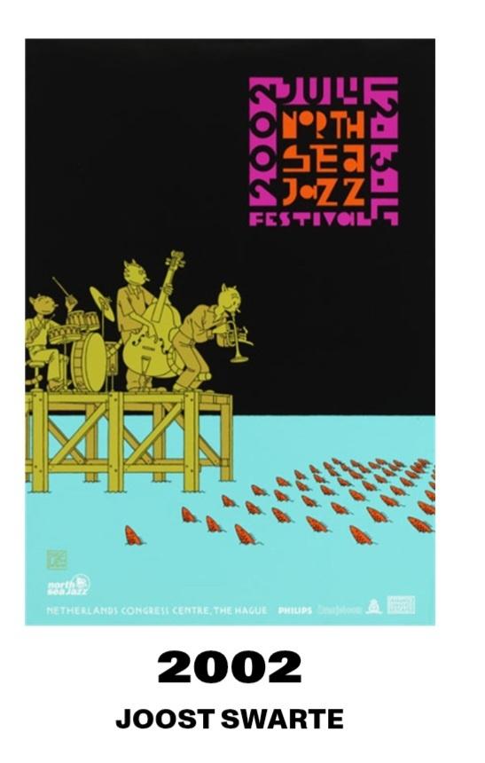 GEZOCHT: Poster North Sea Jazz Festival 2002, Verzamelen, Rechthoekig Staand, Ophalen of Verzenden, Zo goed als nieuw, A1 t/m A3