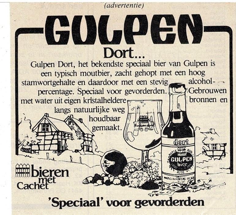 GULPEN  DORT MOUTBIER Speciaal voor gevorderden 1983, Verzenden, Zo goed als nieuw, Overige typen