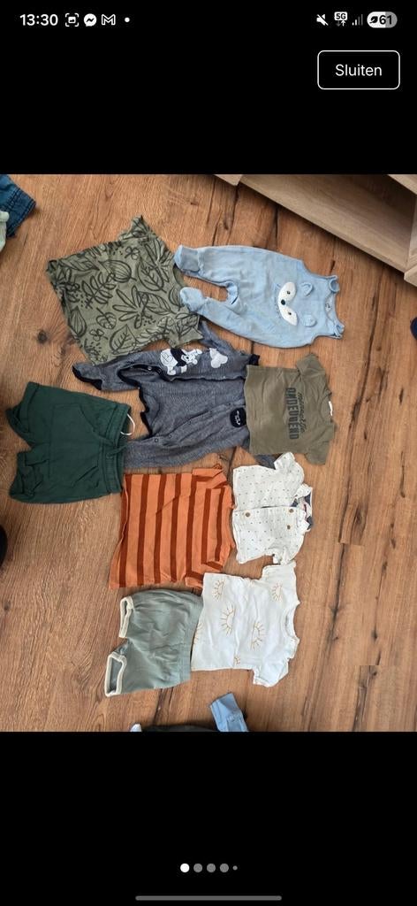Babykleding pakket maat 62, Kinderen en Baby's, Babykleding | Maat 62, Ophalen of Verzenden, Gebruikt, Jongetje of Meisje, Broekje