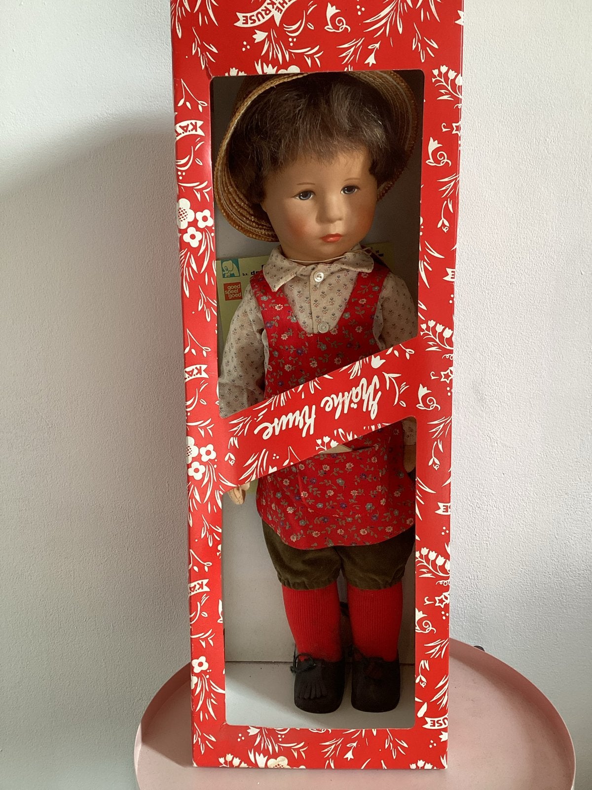Originele Käthe Kruse Stoffpuppe in doos, Verzenden, Zo goed als nieuw, Overige typen