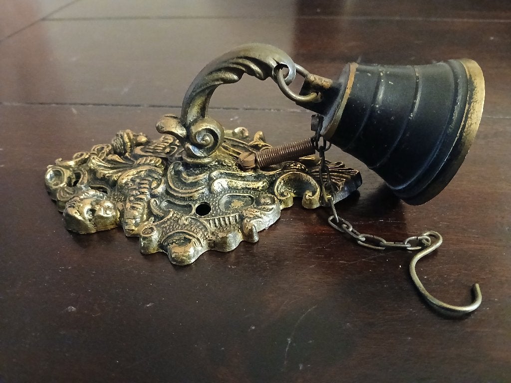 Koperen deurbel, Antiek en Kunst, Ophalen of Verzenden, Koper