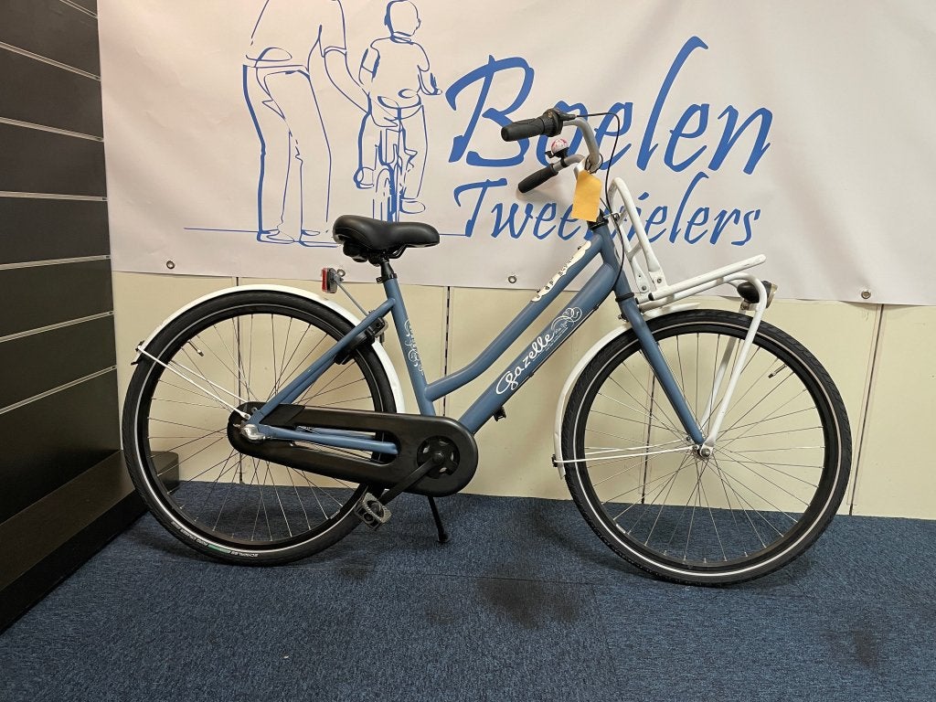 Gazelle Miss Grace 26-44cm 3v Transport Blauw Wit Meisje, Gazelle, Versnellingen, Info@gazelle.nl, Zo goed als nieuw