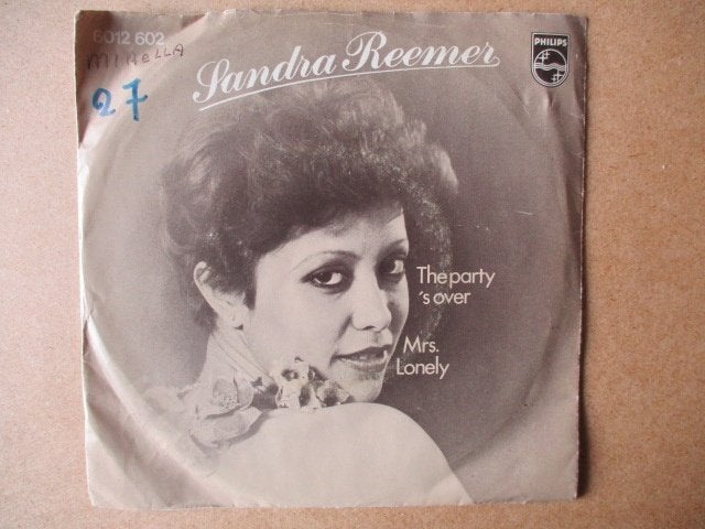 s4042 sandra reemer - the party s over, Ophalen, Gebruikt, 7 inch, Overige genres