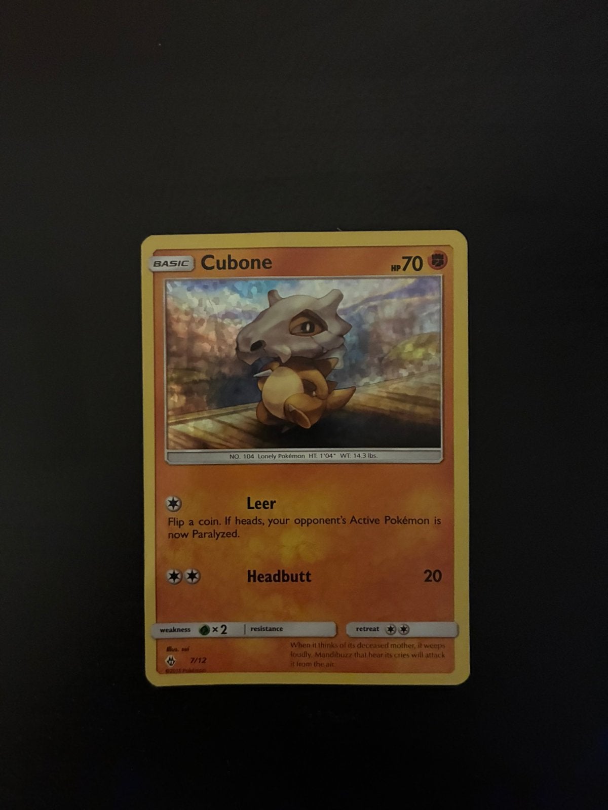 Cubone kaart, Ophalen of Verzenden, Zo goed als nieuw