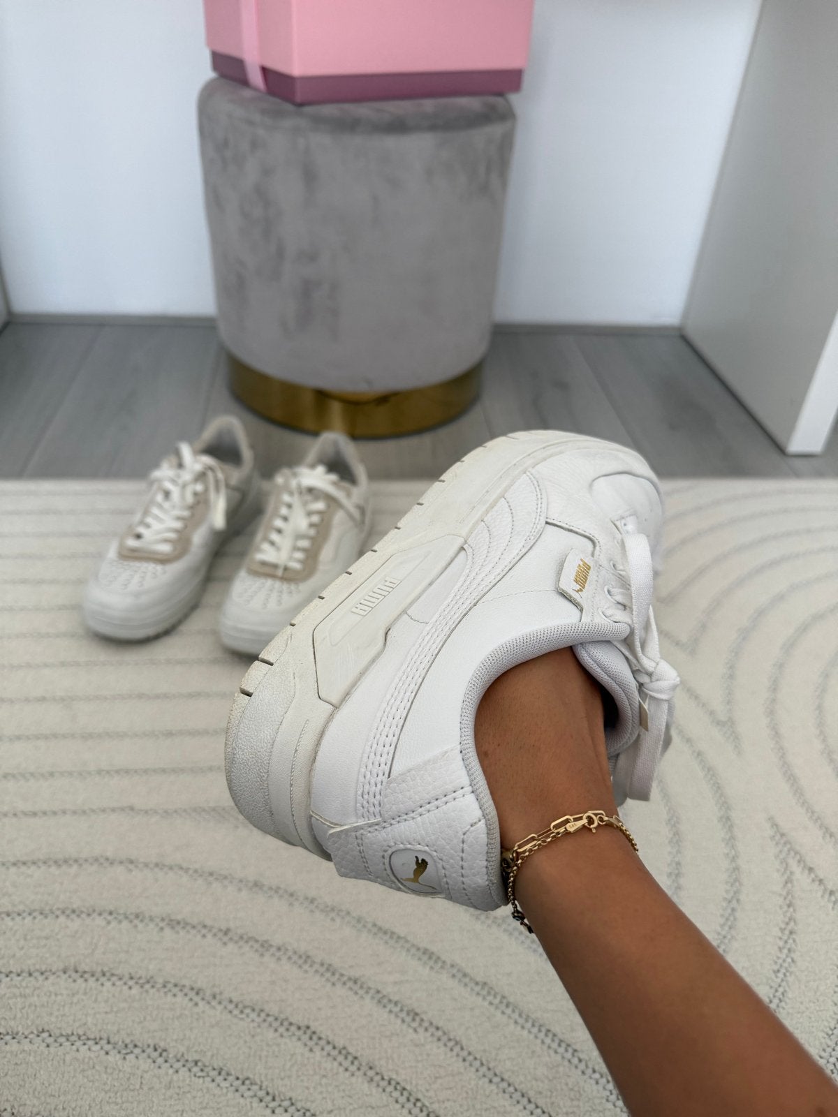 Puma en Stradivarius dames sneakers maat 39, Ophalen of Verzenden, Gedragen, Wit, Sneakers of Gympen