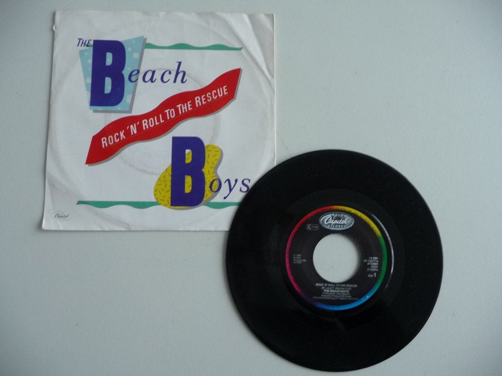 single THE BEACH BOYS - ROCK 'N' ROLL TO THE RESCUE -, 1986, Ophalen of Verzenden, Gebruikt