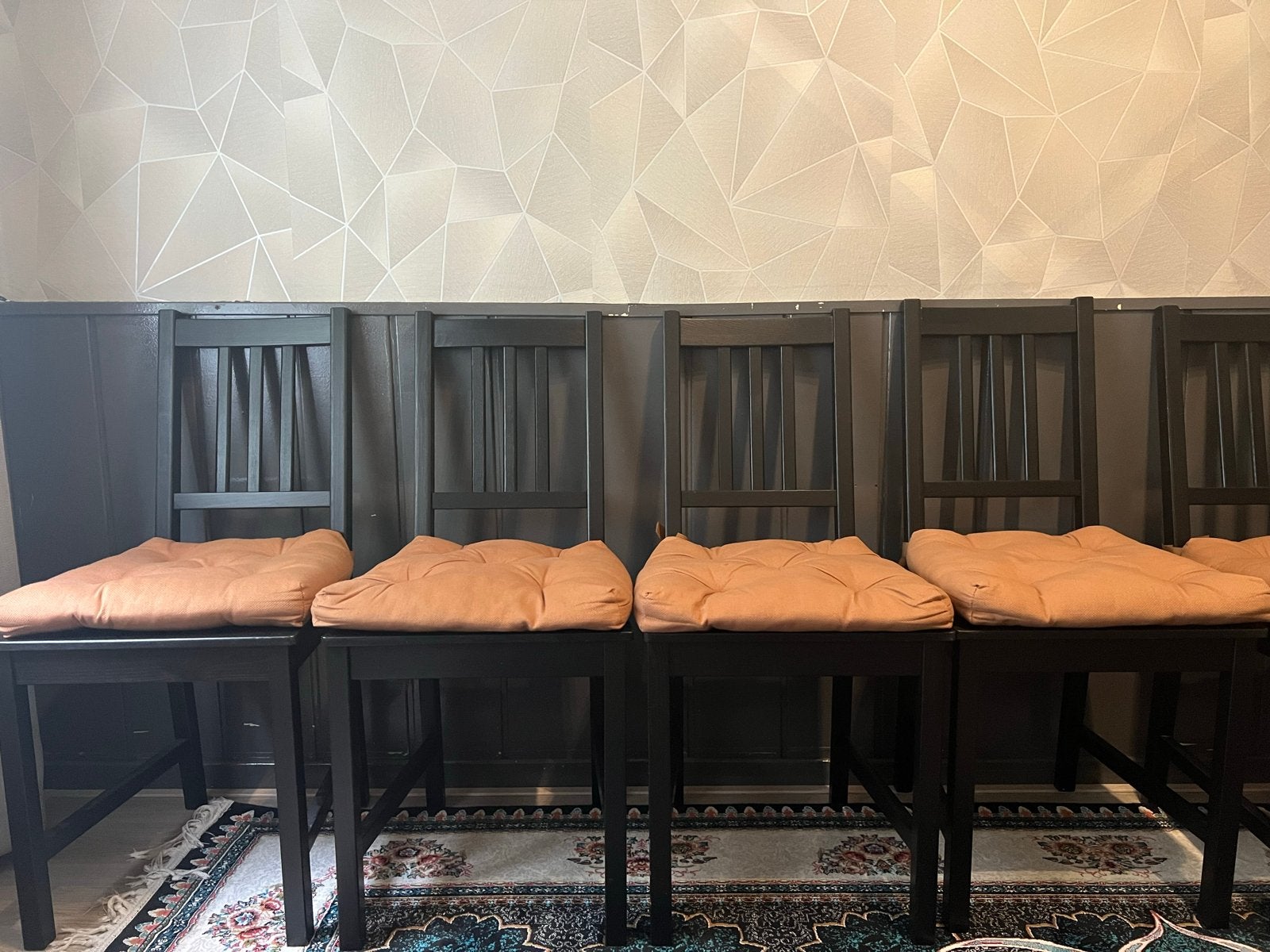 6 Nieuwe Eetkamerstoelen - Ongebruikt wegens ruimtegebrek, Ophalen, Zwart, Nieuw, Vijf, Zes of meer stoelen