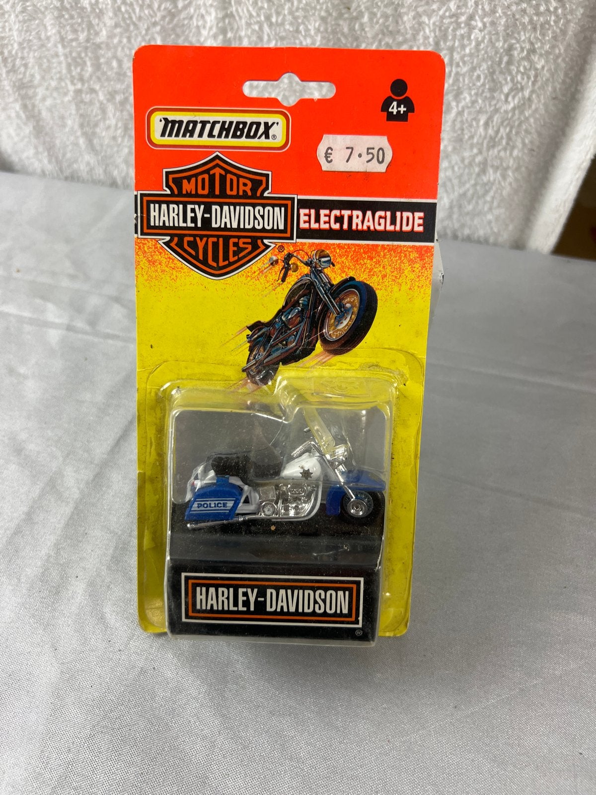 Matchbox Harley-Davidson Electraglide Politie Motor, Overige merken, 1:50 of kleiner, Overige typen, Nieuw