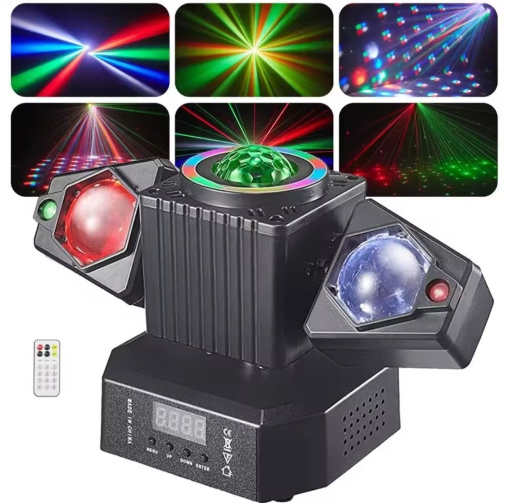 2-armige Movinghead met leds, lasers, magic ball en halo, Muziek en Instrumenten, Licht en Laser, Ophalen, Nieuw, Licht, Geluidgestuurd