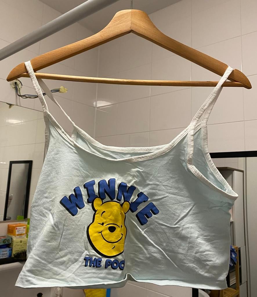 Disney - Winnie The Pooh - Crop Top Pyjama Dames (S), Ophalen of Verzenden, Zo goed als nieuw, Maat 36 (S)